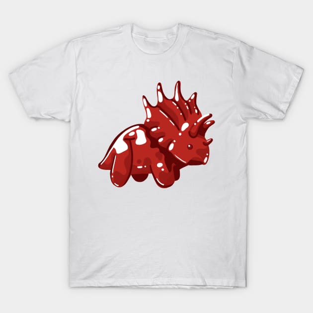 Cute Jelly Triceratops Dino Dinosaur T-Shirt by hugadino